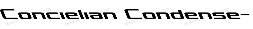 Concielian Condense字体转换